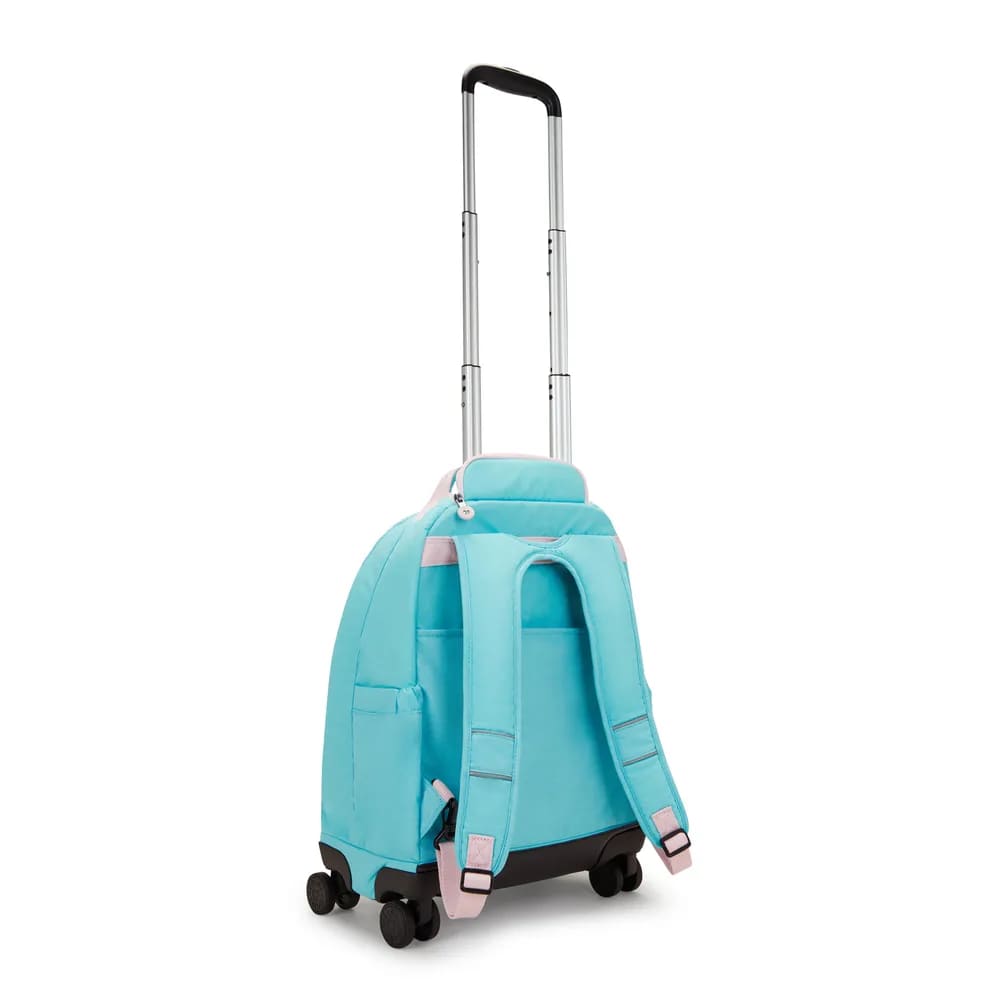 Mochila Kipling New Zea Fairy Blue com Rodinha Grande
