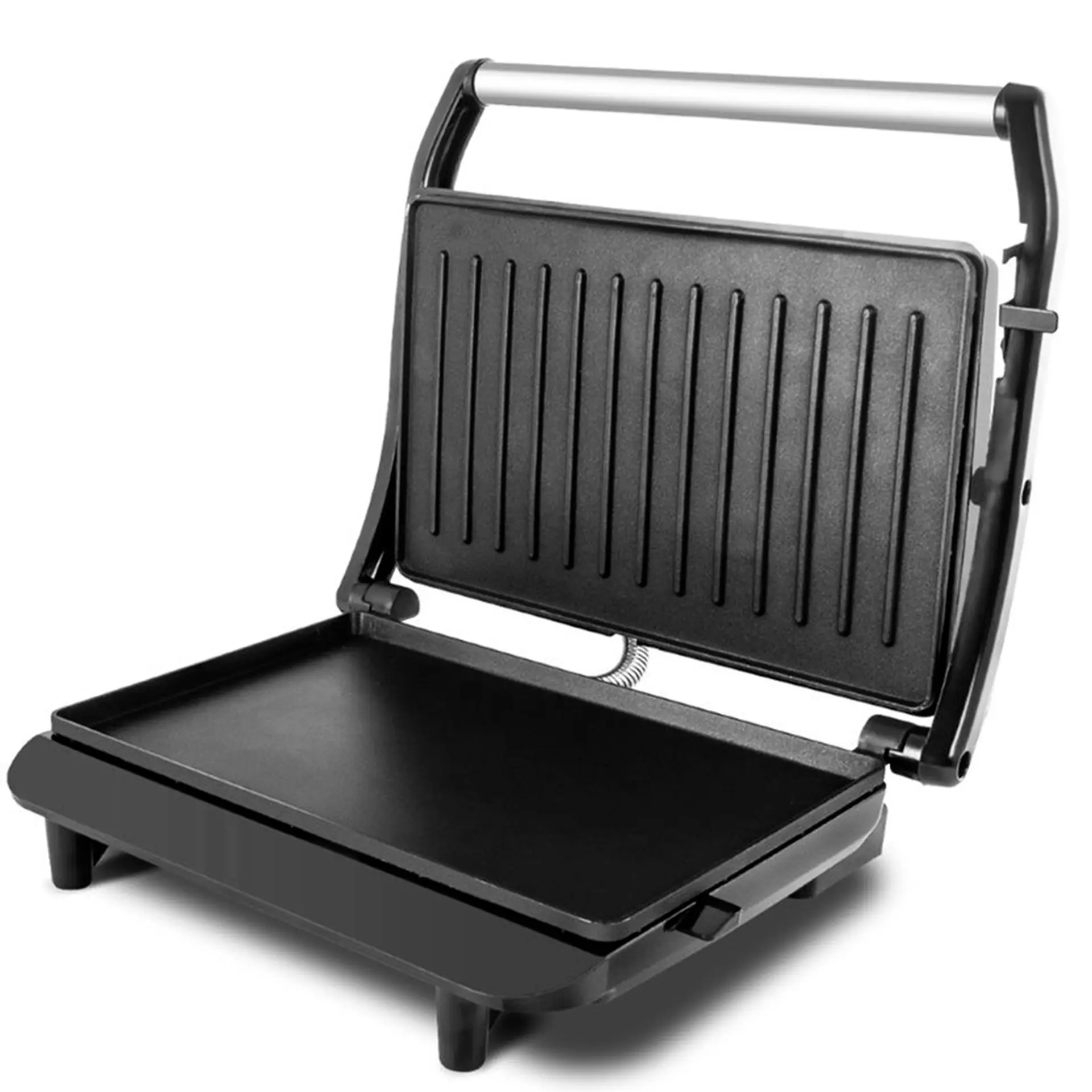 Grill Sanduicheira Britânia Press Chapa Ondulada e Lisa BGR27I 850W - Preto/Inox - 110 Volts