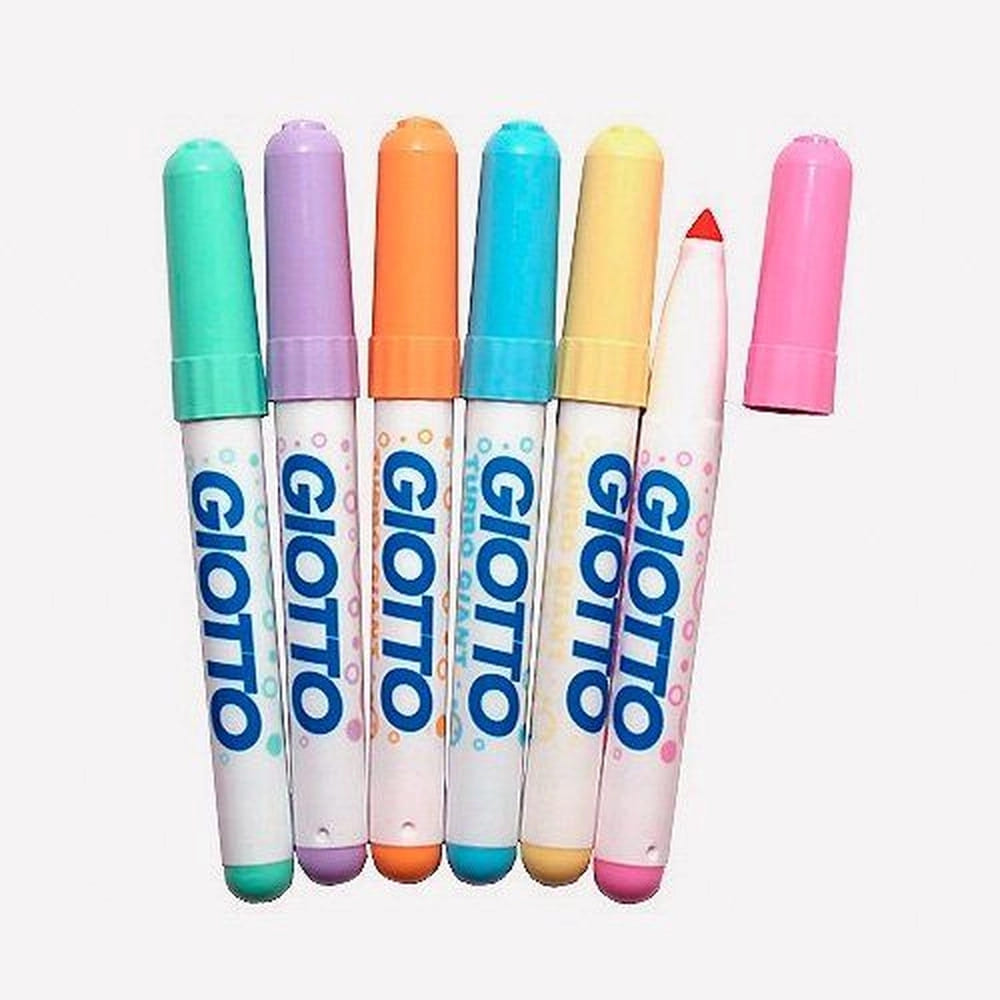 Caneta Hidrocor Giotto 6x1 Turbo Giant Pastel