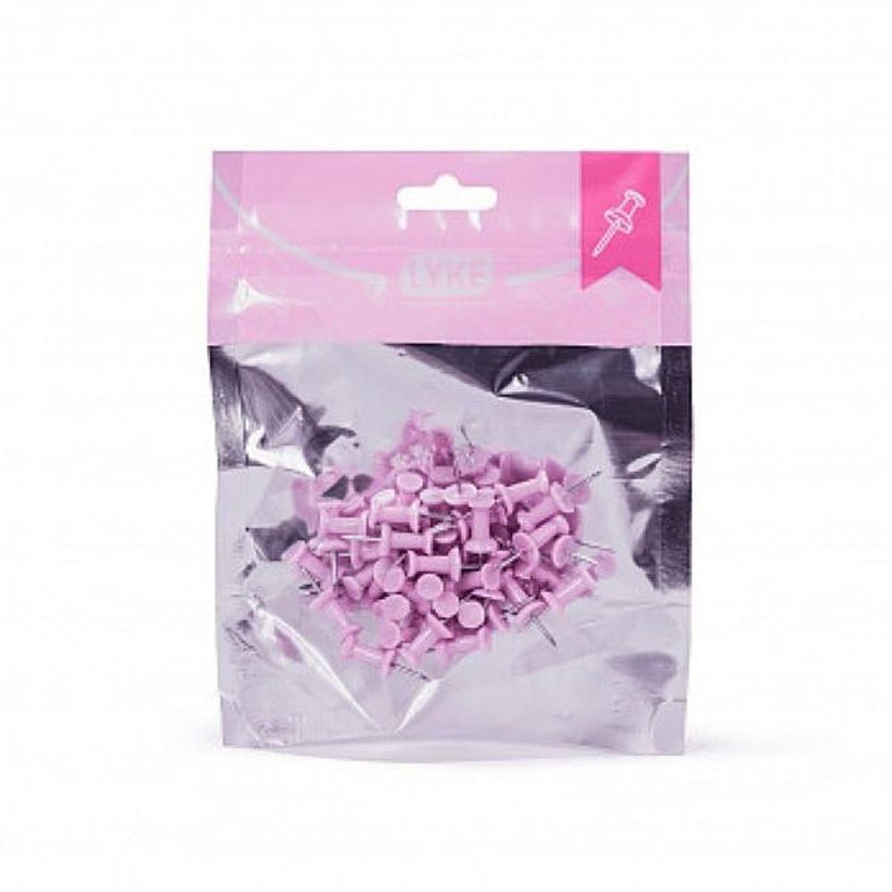 Alfinete Lyke Tipo Taça com 50 Unidades Rosa Pastel
