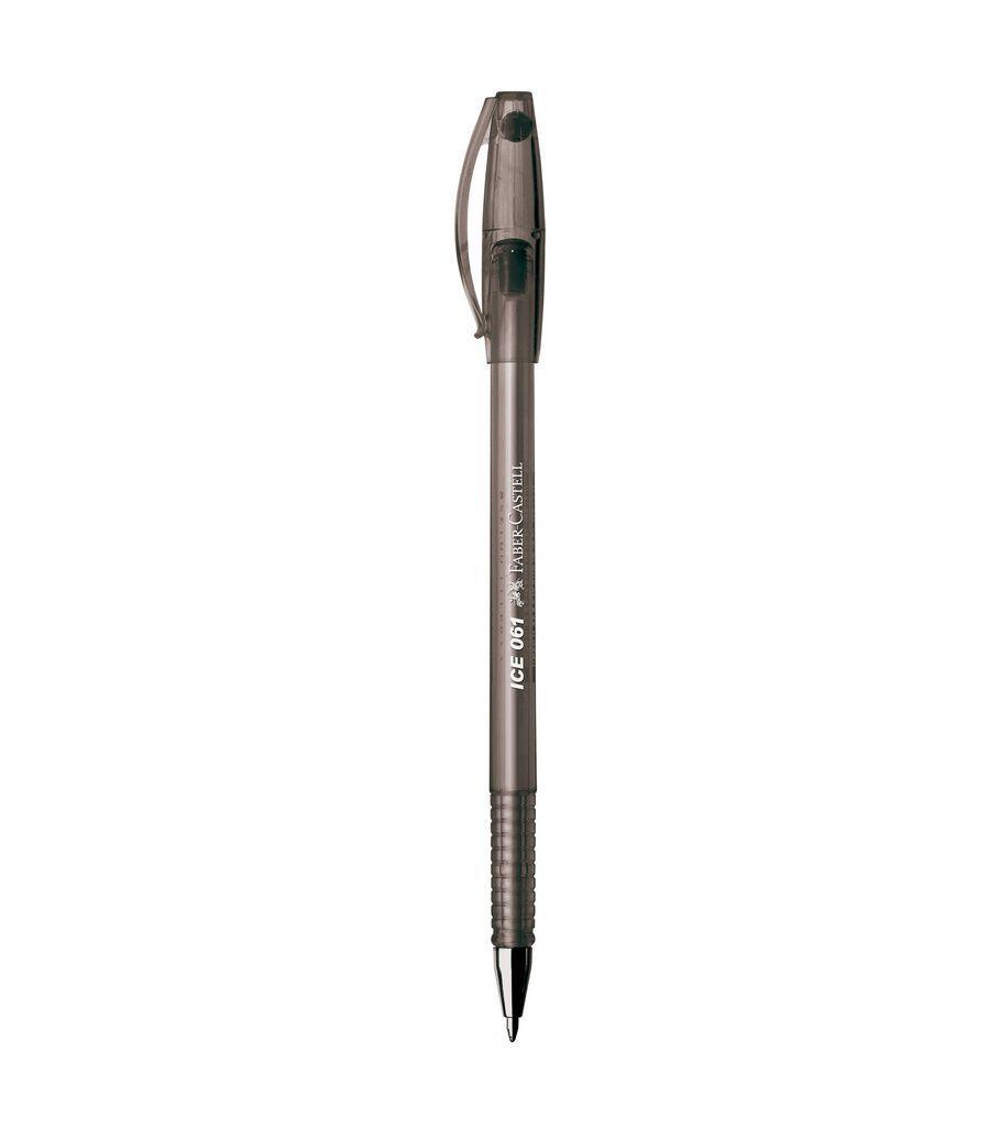 Caneta Esferográfica Faber Castell 061 ICE Tinta Semi Gel com Ponta Metálica 0.8mm