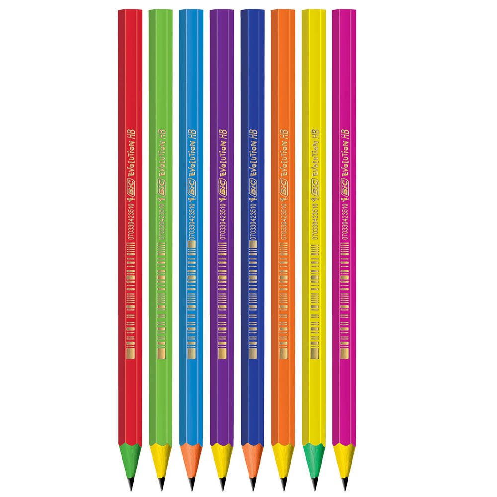Lápis Preto BIC NR 02 Evolution Cores Sortidas