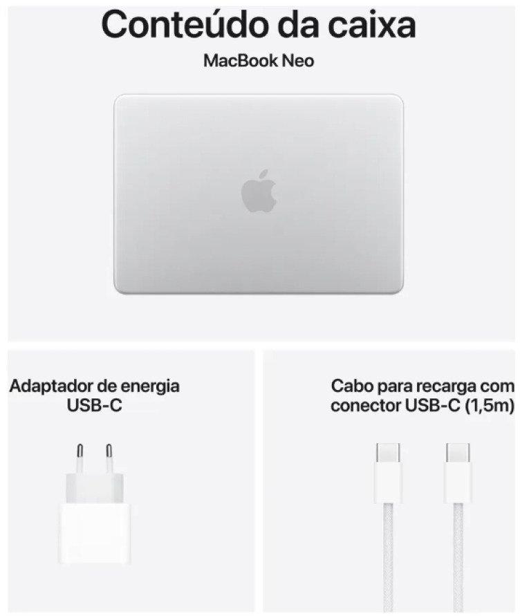 MacBook Neo 13″ Chip A18 Pro 8 GB RAM 256 GB SSD Silver