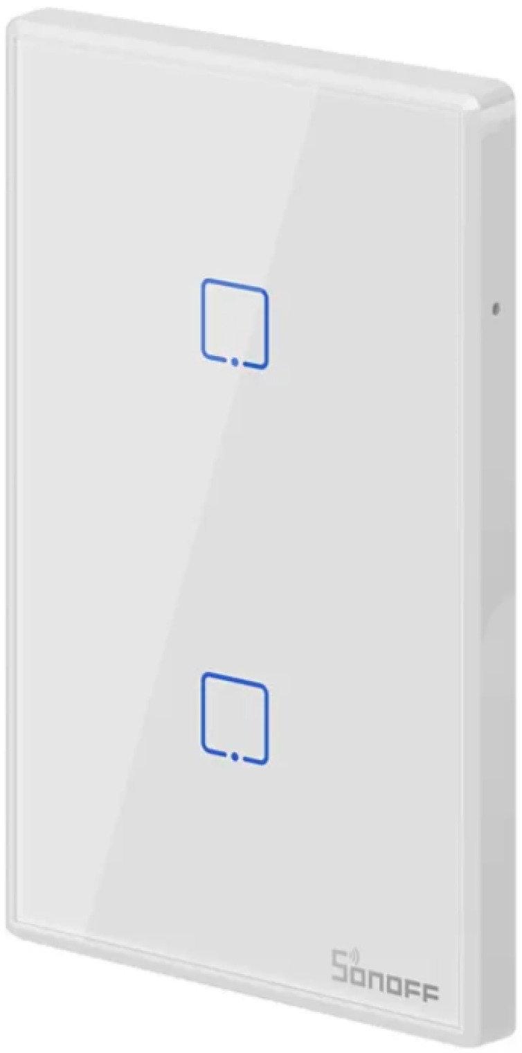 Interruptor de Luz Smart 2 Teclas Branco Wi-Fi SONOFF TX T0US2C