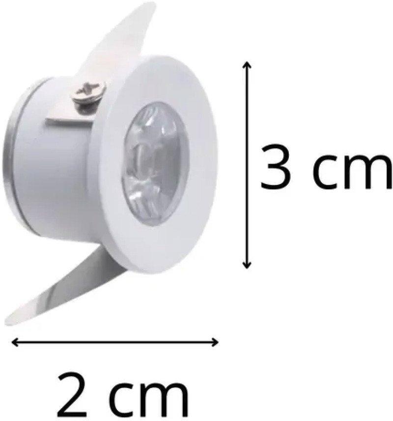 Mini Spot Embutido Led Branco Quente 3000K 1W Bivolt Orim