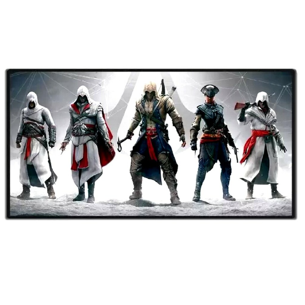 Mouse Pad Gamer Antiderrapante Familia Assassina 700x350x3mm MP-7035C25 Exbom - 2799 - Vendido Unitário