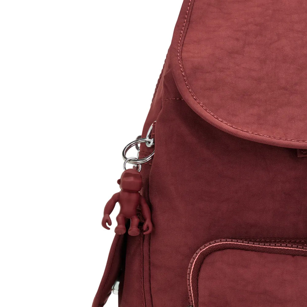 Mochila Kipling City Pack S Grande Vinho