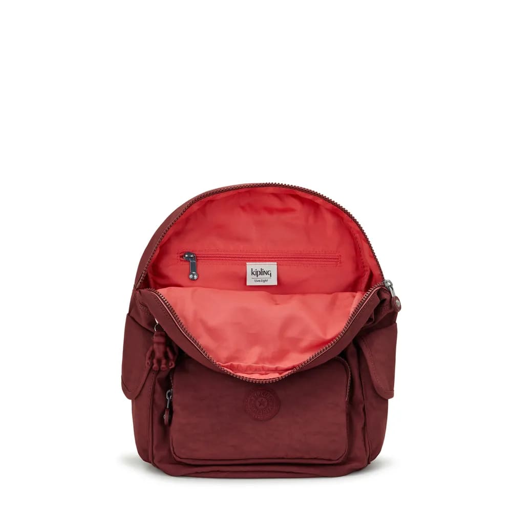 Mochila Kipling City Pack S Grande Vinho