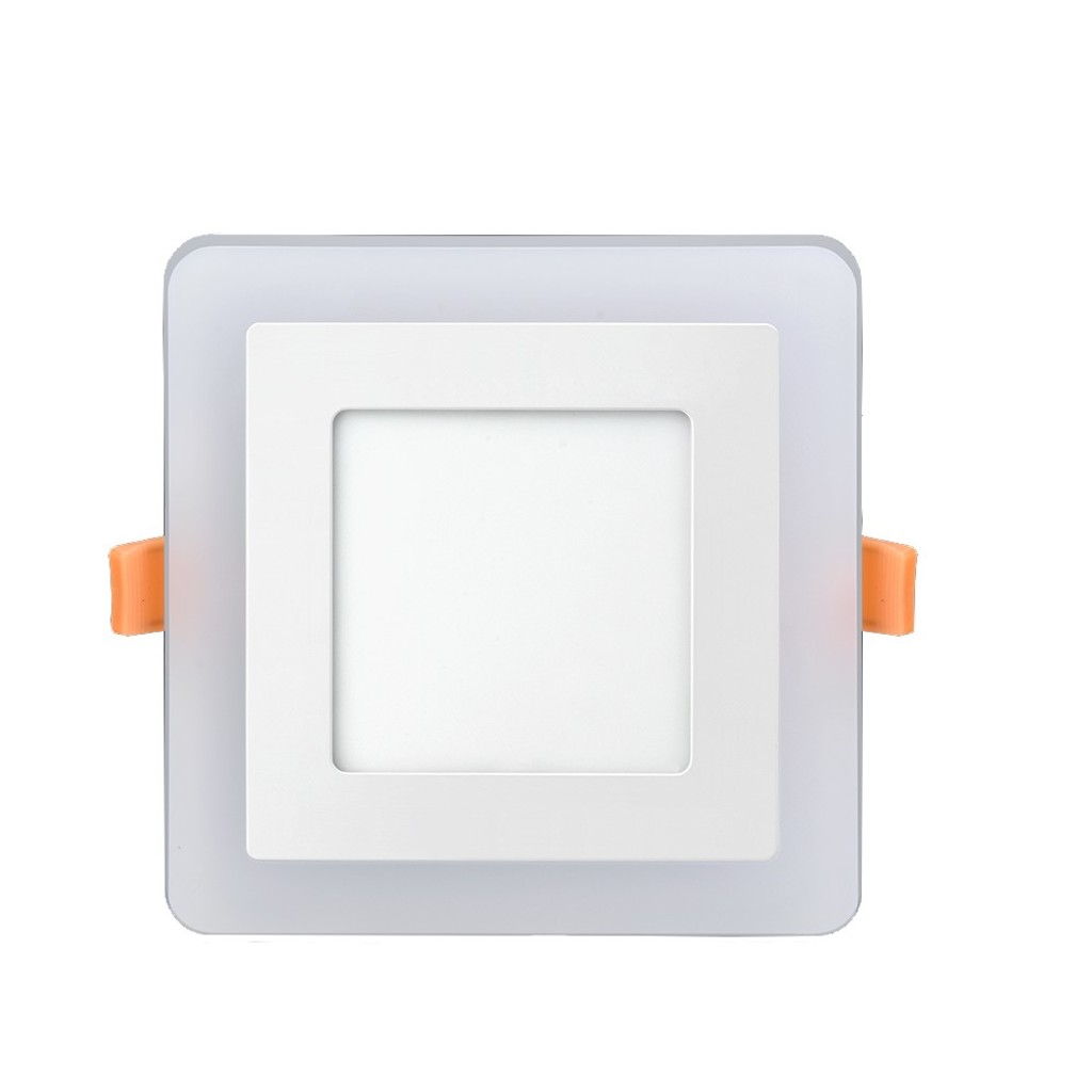 Luminária Plafon 6W+3W LED 6500k e 3000k 3 Estágios Quadrado 145x145x30mm de Embutir Bivolt Elgin - 48D63WERBM00