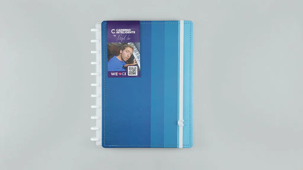 Caderno Inteligente Miguel Luz com 60 Folhas Pautadas 20 Folhas Lisas