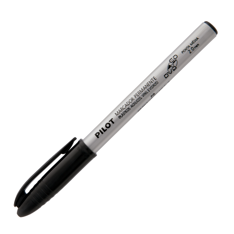Marcador para CD/DVD Pilot 2.0mm Preto
