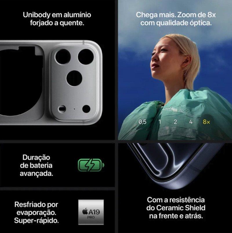 Apple iPhone 17 Pro Max 2 TB Laranja Cósmico 5G
