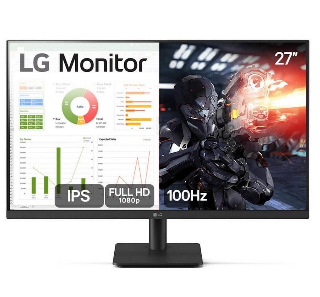 Monitor Gamer LG Tela 27 LED IPS 100hz 5ms Full HD Preto 2x HDMI - 27MS500-B.AWZM