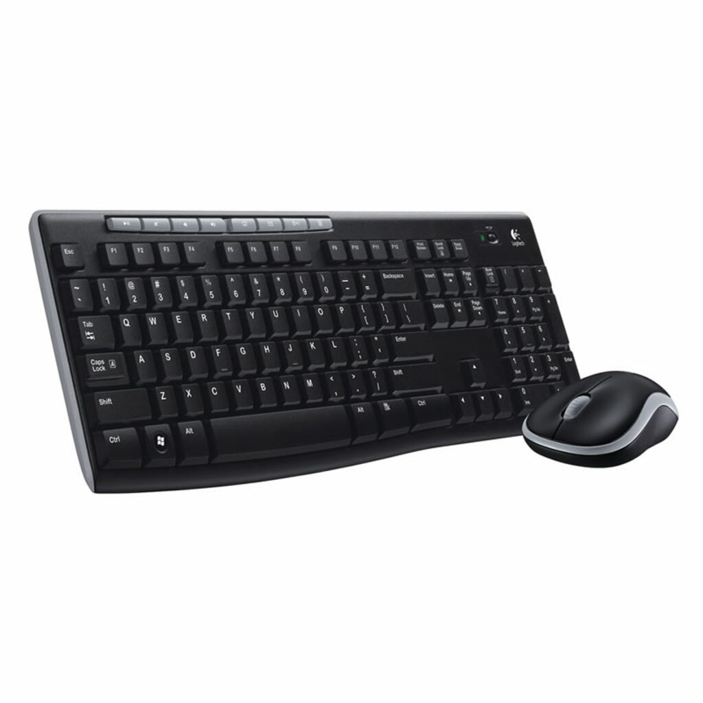 Kit Teclado + Mouse sem Fio Logitech MK270 Preto - 920-004433