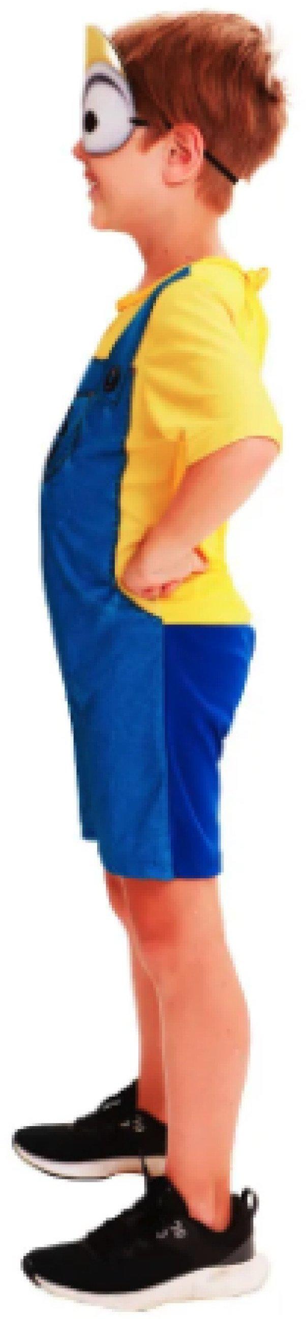 Fantasia Minions Bob Básica Tam P Super Magia