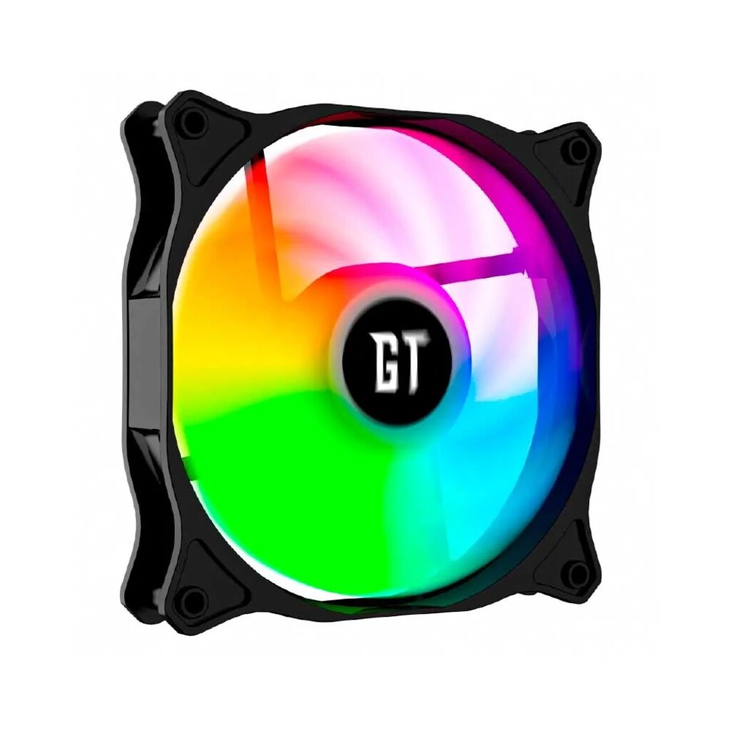 Cooler 120x120x25 12V LED Rainbow para Gabinete Gamer Goldentec - 65391