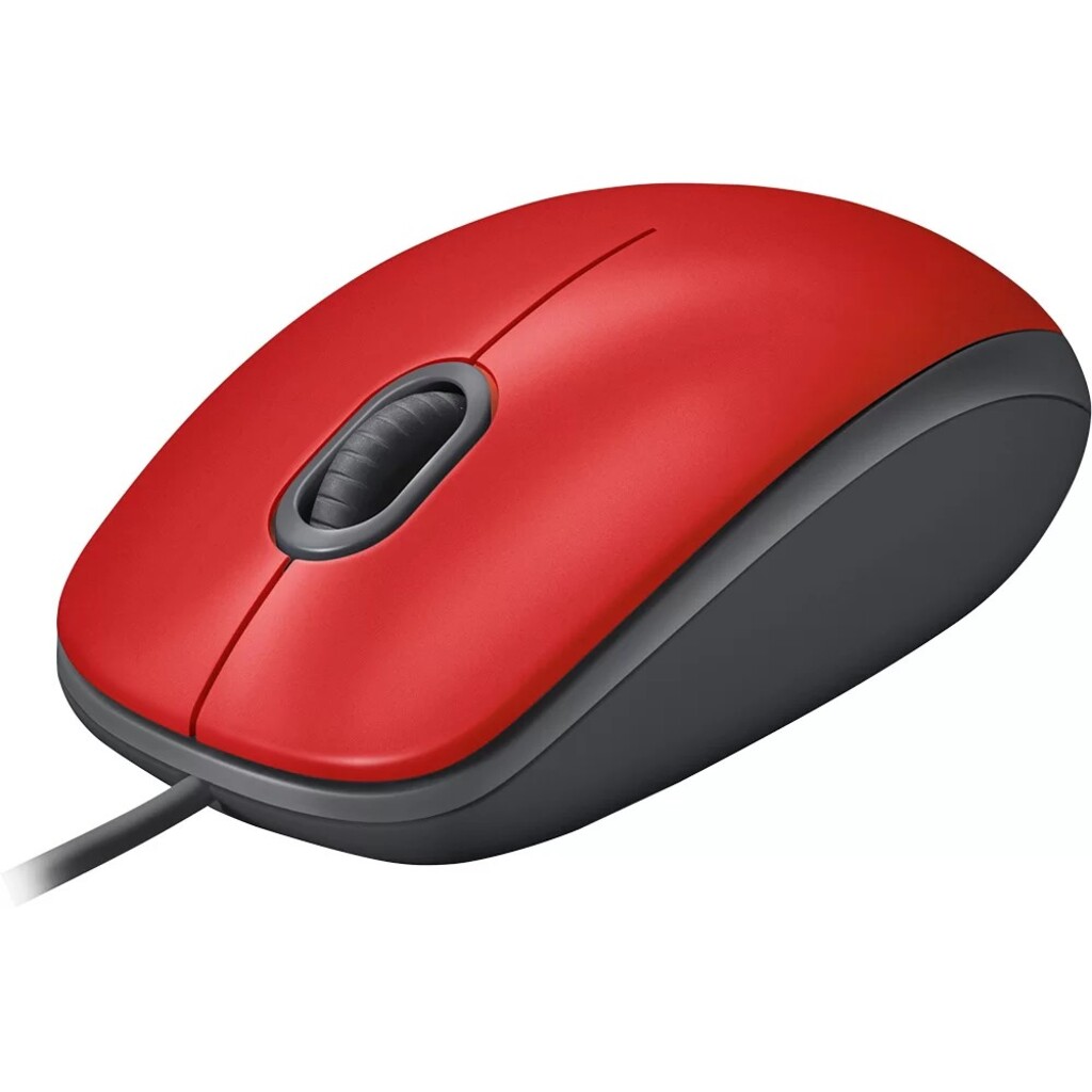 Mouse USB Logitech M110 Silent 1000 Dpi Vermelho - 910-006755-V