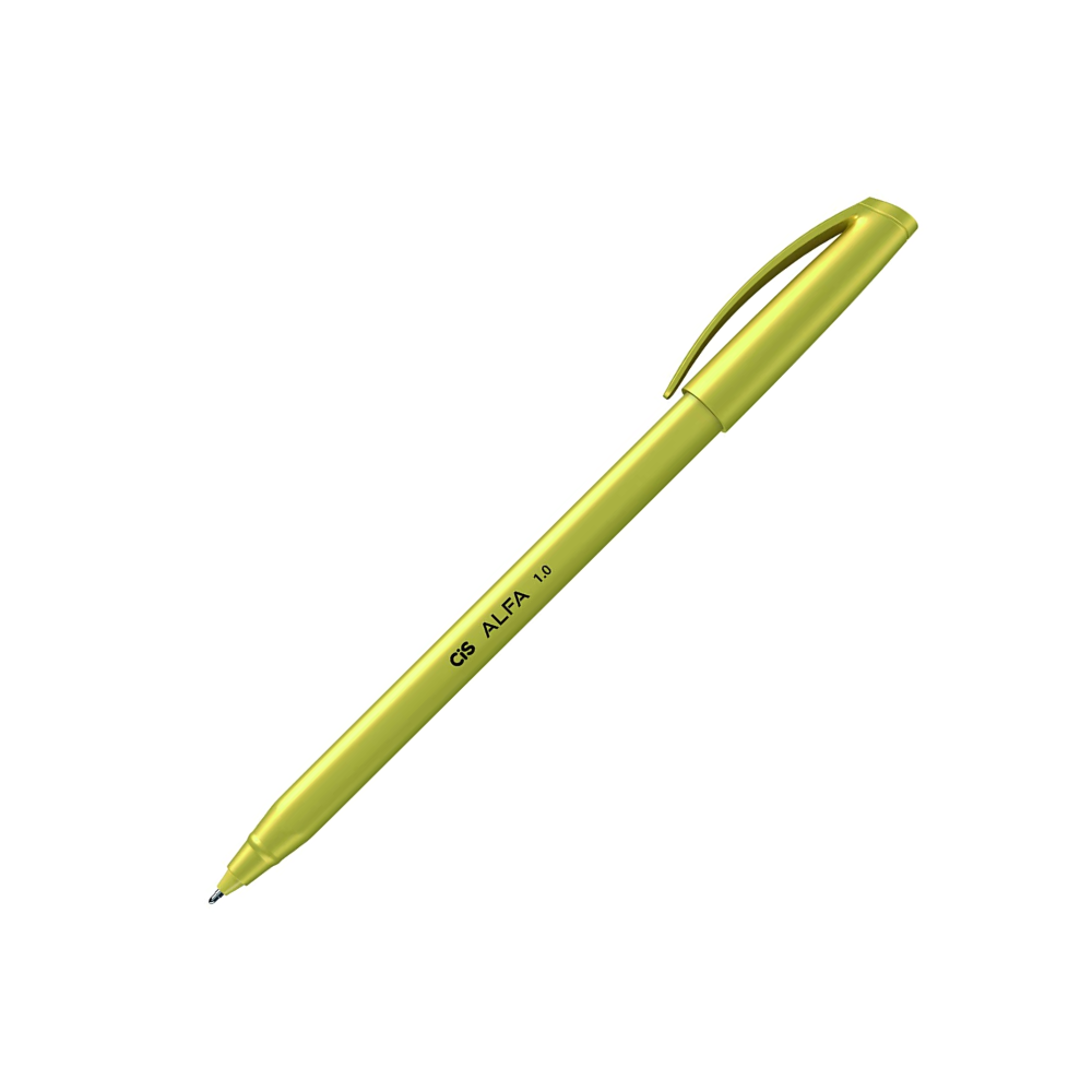 Caneta Esferográfica CIS Alfa 1.0 mm Corpo Sextavado