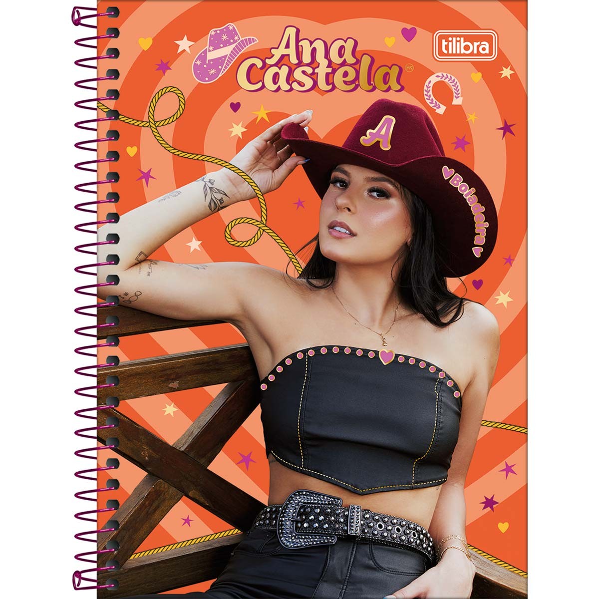Caderno Universitário Tilibra Ana Castela 160 Folhas com 10 Matéria Grande