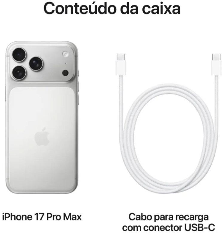 Apple iPhone 17 Pro Max 512 GB Branco 5G ANATEL
