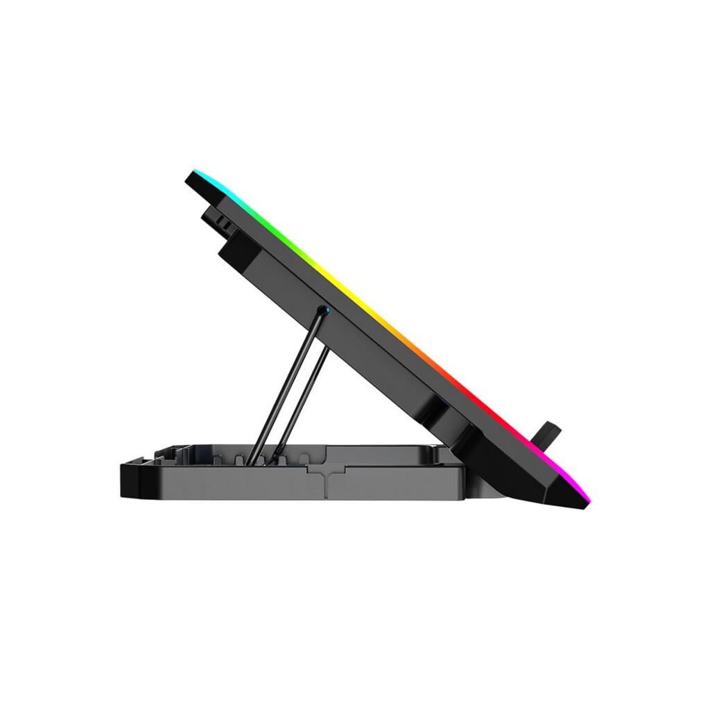 Base para Notebook Gamer até 17,3 Polegadas 6 Coolers e 1 Porta USB com Led Rgb Preto C3tech - NBC-550BK