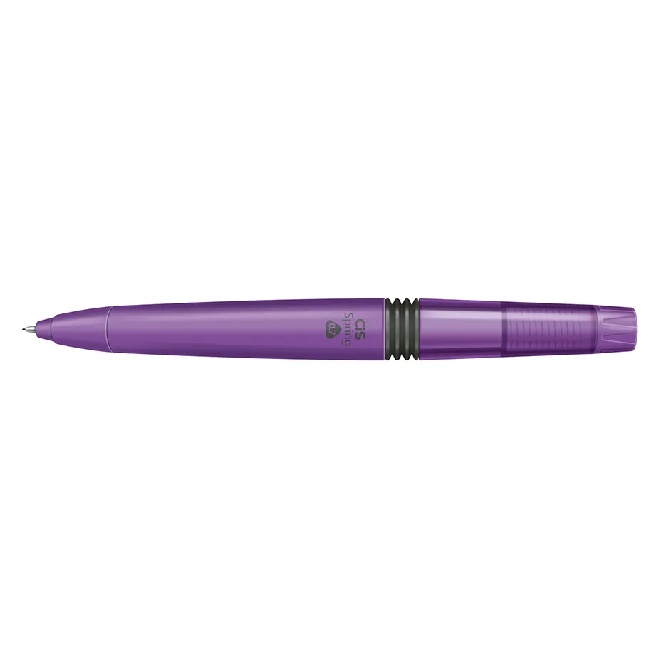 Lapiseira Escolar CIS Spring com Borracha Giratória 0.7 mm Lilás