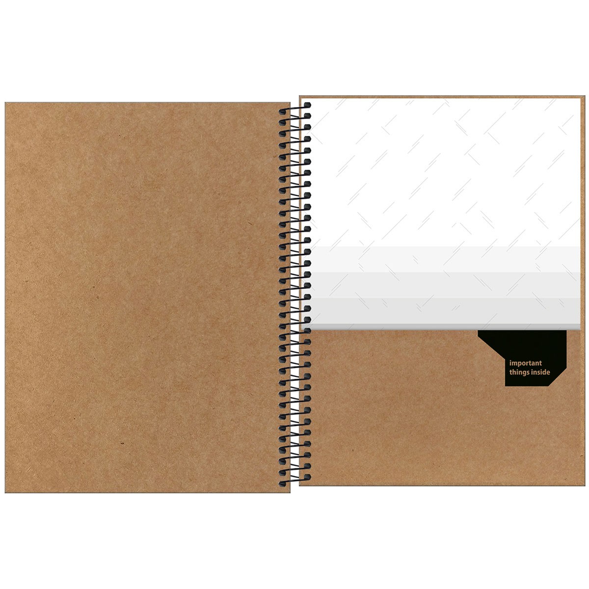 Caderno Universitário Tilibra Kraftwork Capa Dura 80 Folhas 1 Matéria Sortido