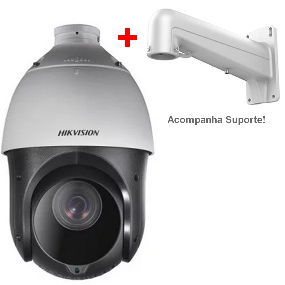 Câmera CFTV IP PoE DS2DE4215IWDE Speed Dome Full HD 1080P IR 100m Zoom 15x Hikvision