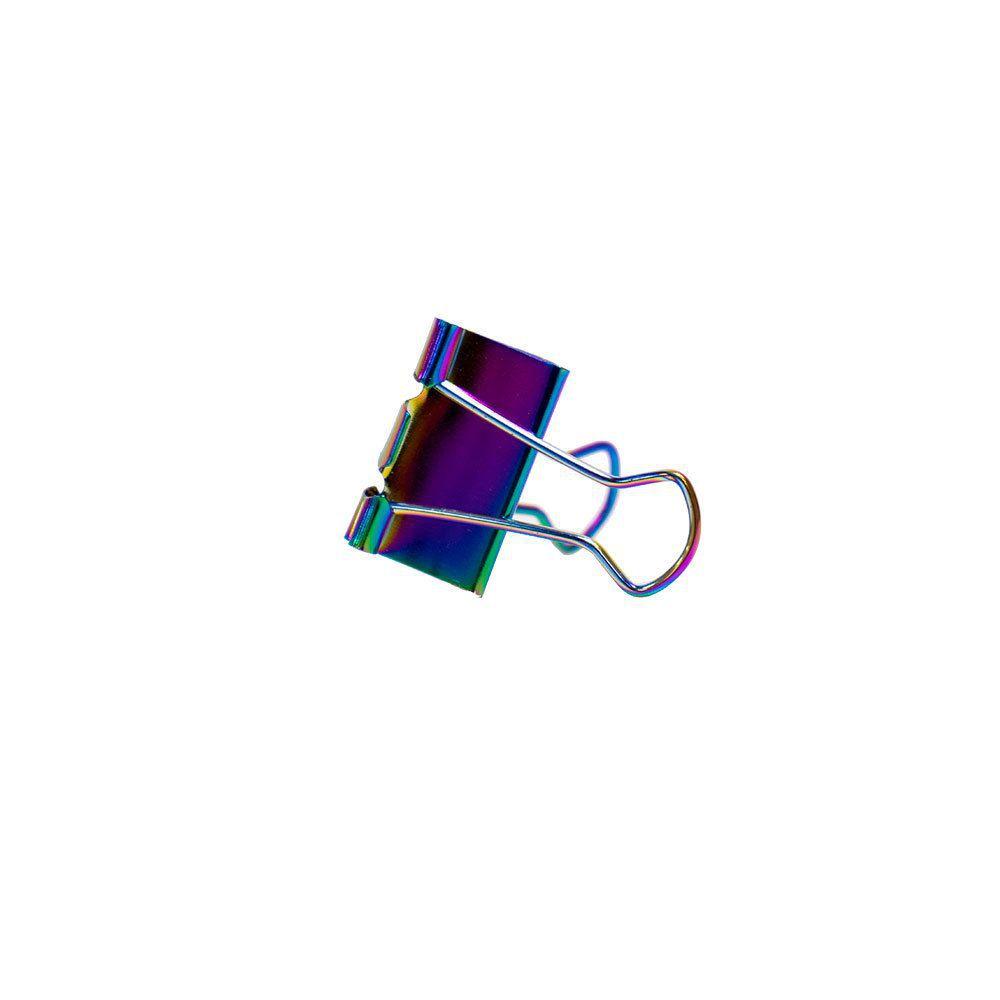Prendedor de Papel BRW Rainbow 25mm com 6 unidades