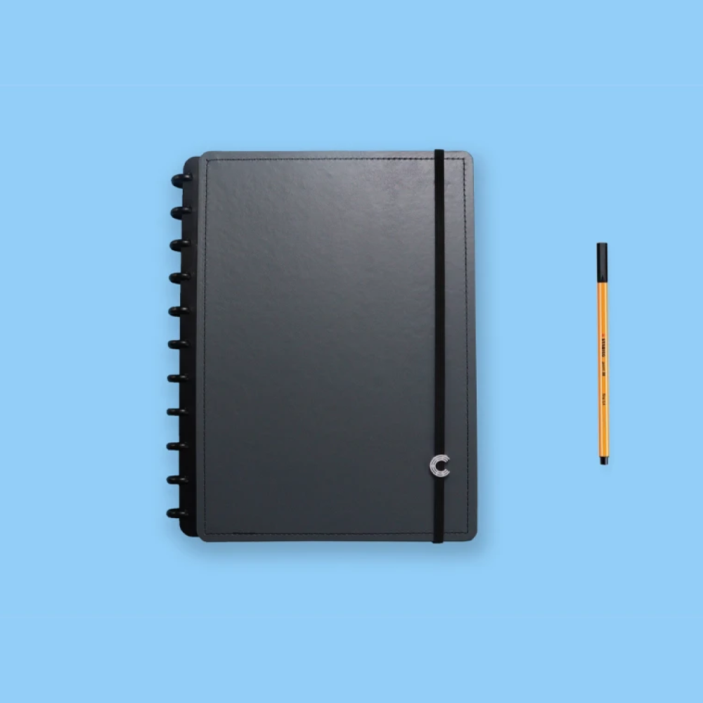 Caderno Inteligente Grey 60 Folhas com Pauta 20 Folhas Lisas