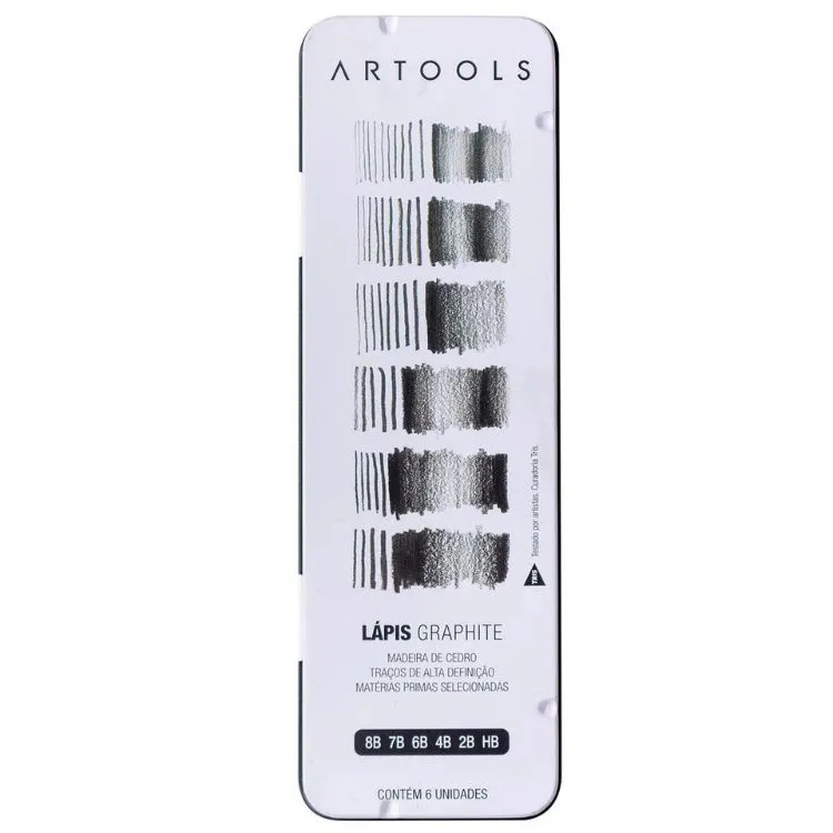 Estojo Artools De Lápis Graduado NR 02 com 6 Unidade