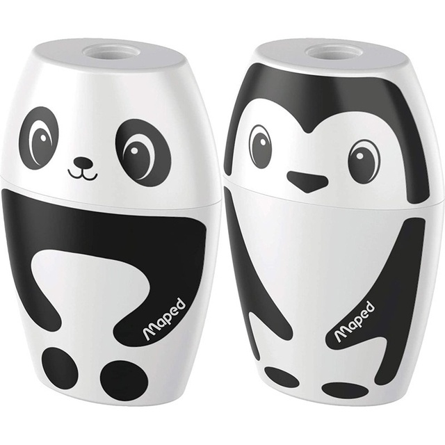 Apontador Maped SHAKKY PANDA E PINGUIM com Depósito 1 Furo Unidade