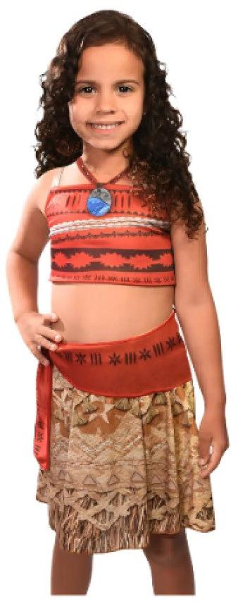 Fantasia Infantil Moana Tam M Clássica Princesas Disney Super Magia