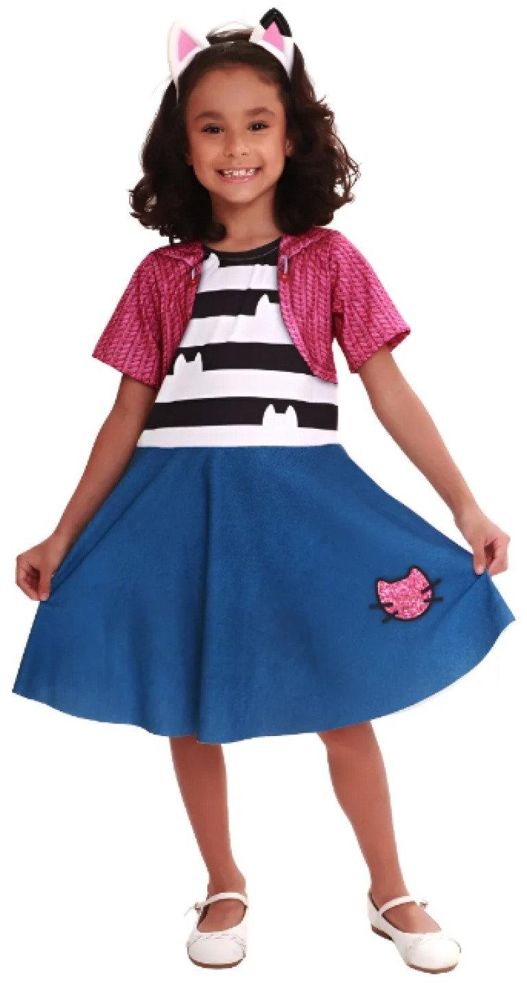 Fantasia Infantil Casa Mágica Da Gabby Tam P Tiara Inclusa Super Magia