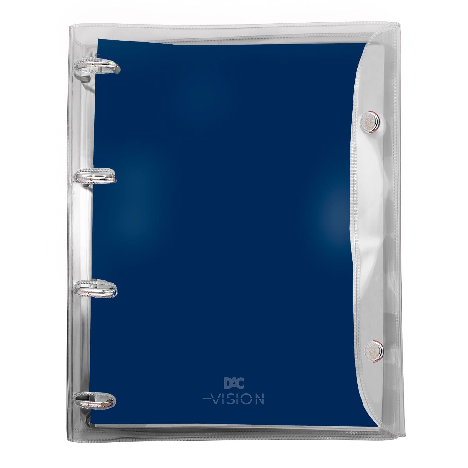 Caderno Fichário DAC Basic Universitário Médio com 96 Folhas Colegial Azul