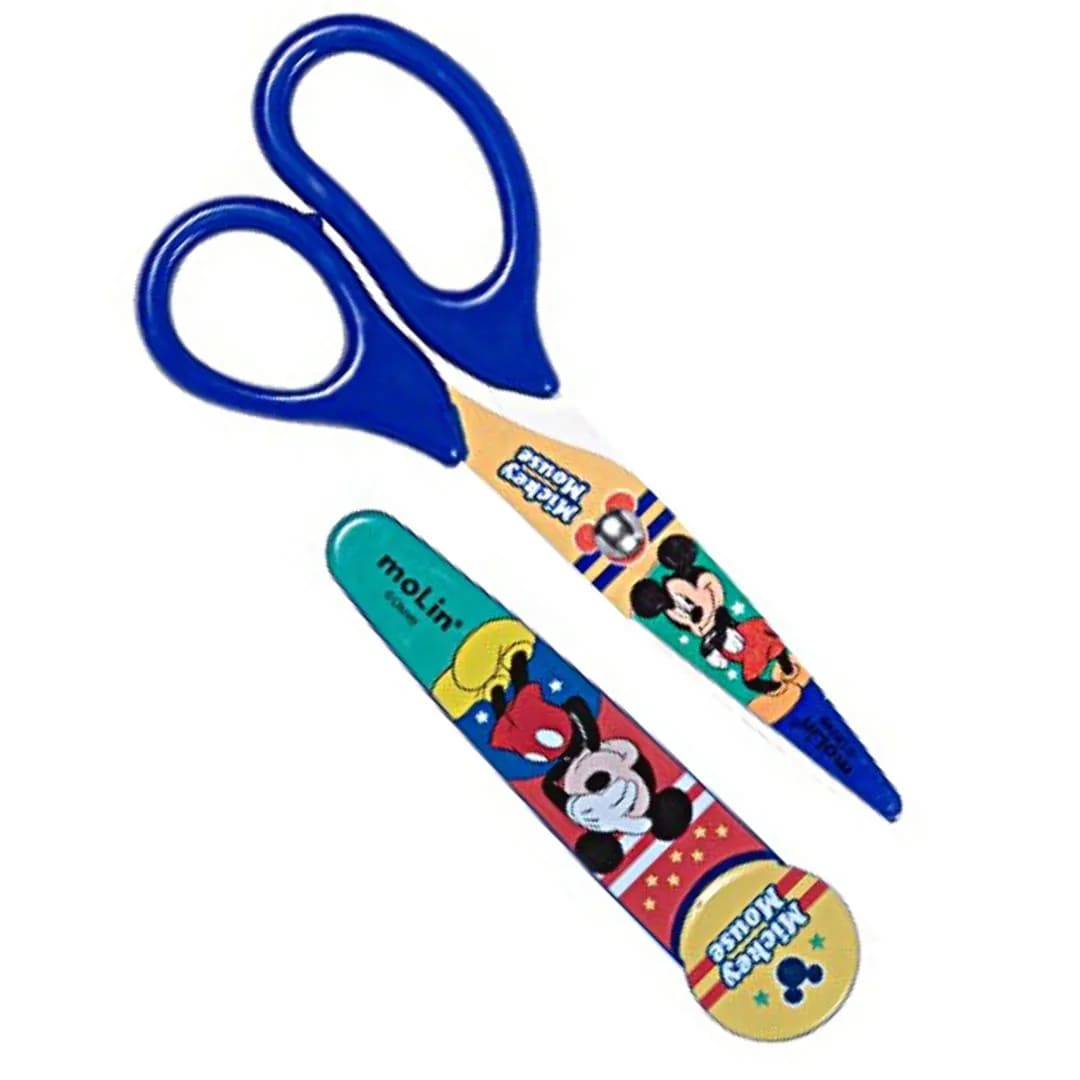 Tesoura Molin Mickey Mouse 13,5cm Sortido