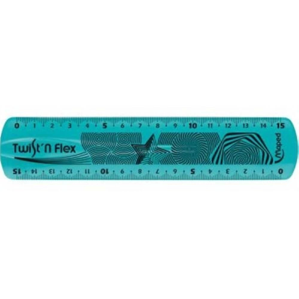 Régua Flexível Maped Twistn com 15cm Sortido