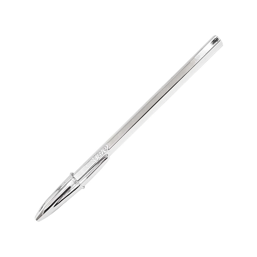 Caneta Esferográfico Bic Cristal Celebration Prata