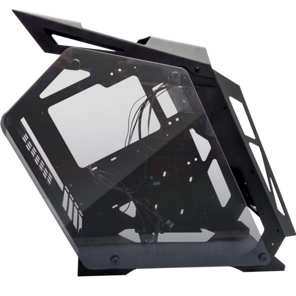 Gabinete Gamer GS Lumine Pixxo Preto sem Fonte e Cooler Led RGB com Lateral de Vidro - LKS06S