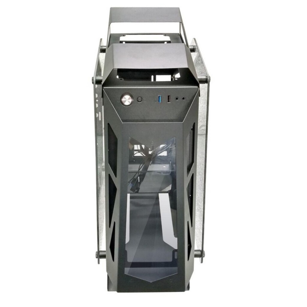 Gabinete Gamer GS Lumine Pixxo Preto sem Fonte e Cooler Led RGB com Lateral de Vidro - LKS06S