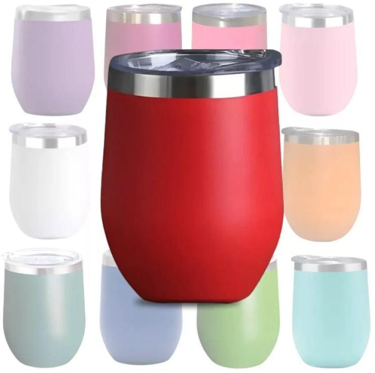 Copo Térmico Cuia 350 ml Aço Inox com Tampa Vermelho