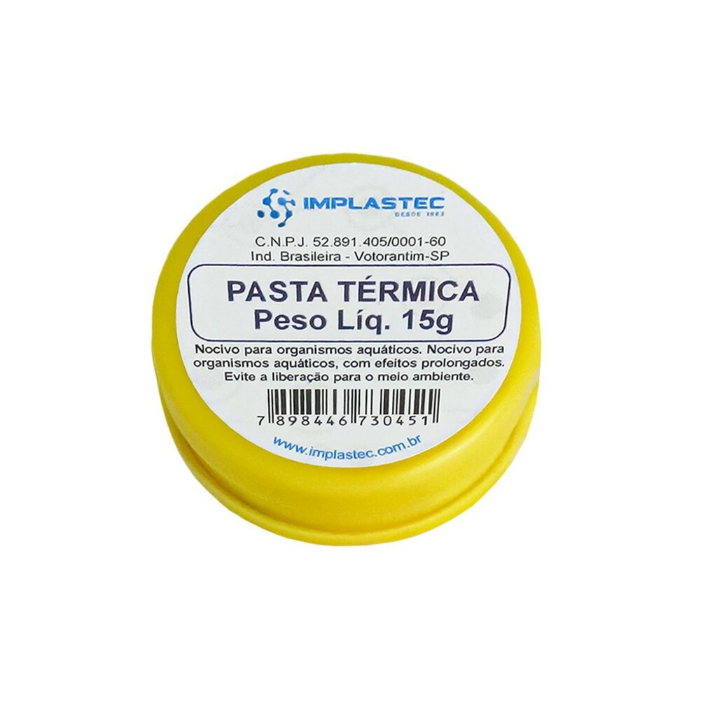 Pasta Térmica para Processador 15 Gramas Implastec - PAPT1530CX