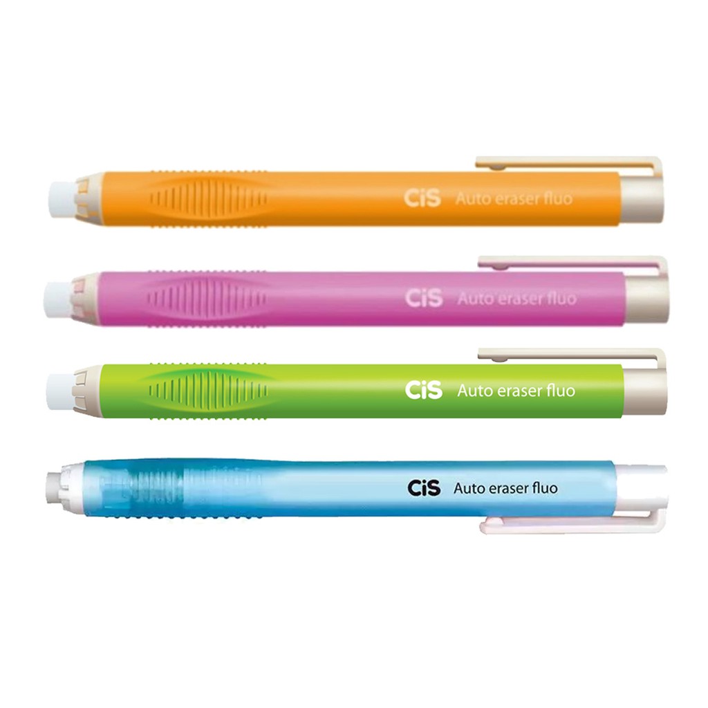 Refil Borracha Caneta CIS Auto Eraser Fluo Unidade Sortido