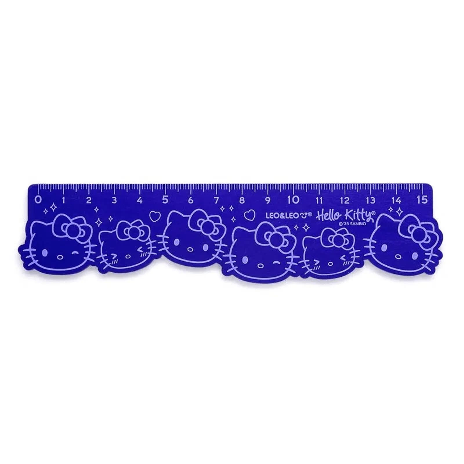 Régua Leo e Leo de Madeira Hello Kitty15cm Unidade
