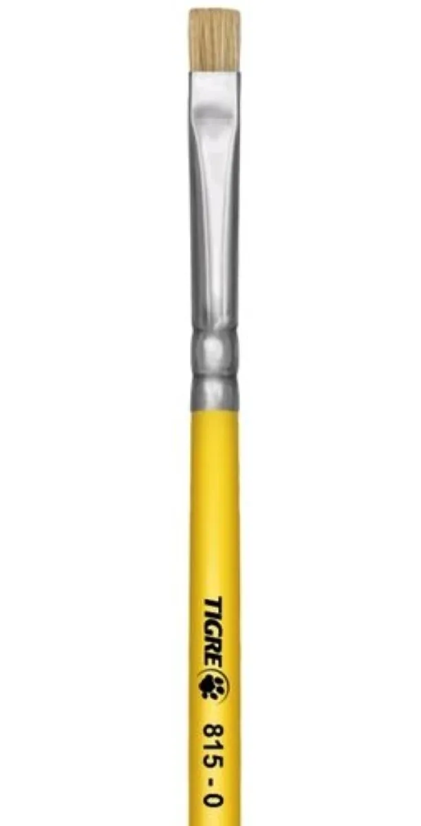 Pincel Chato Tigre 815 NR 00 Longo