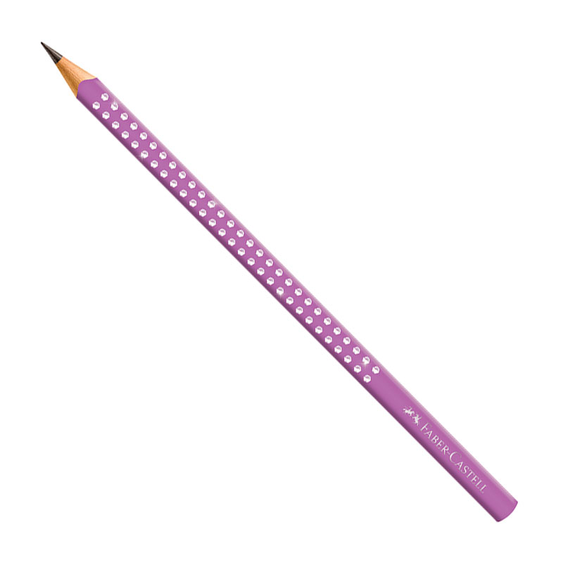 Lápis Preto Faber Castell NR 02 Sparkle Rosa Unidade