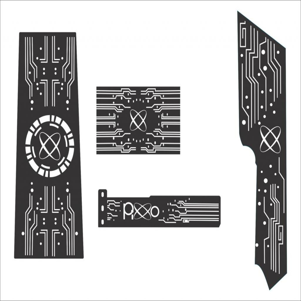 Gabinete Gamer GS Lumine Pixxo Preto sem Fonte e Cooler Led RGB com Lateral de Vidro - LKL06P