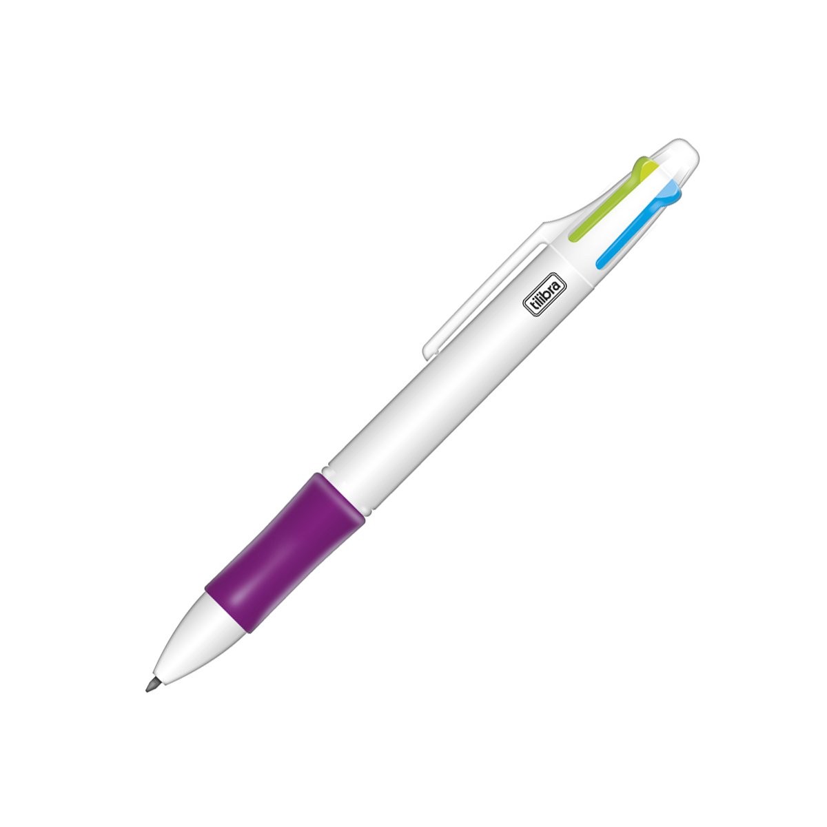 Caneta Esferográfica Tilibra 1.0mm 4 Cores Neon Sortido