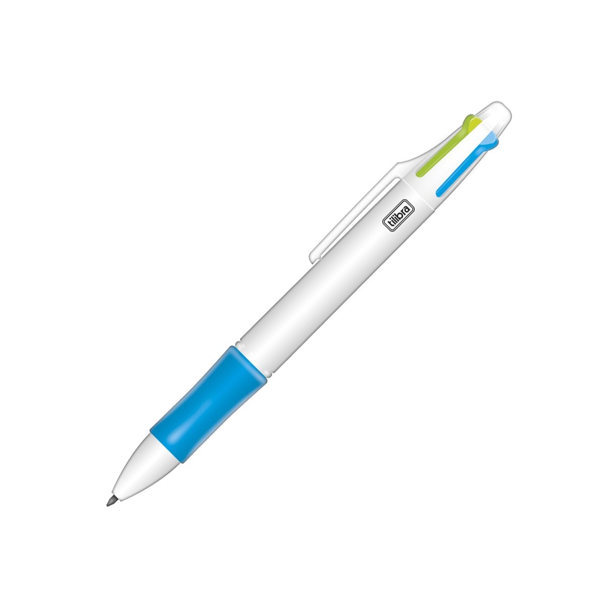 Caneta Esferográfica Tilibra 1.0mm 4 Cores Neon Sortido