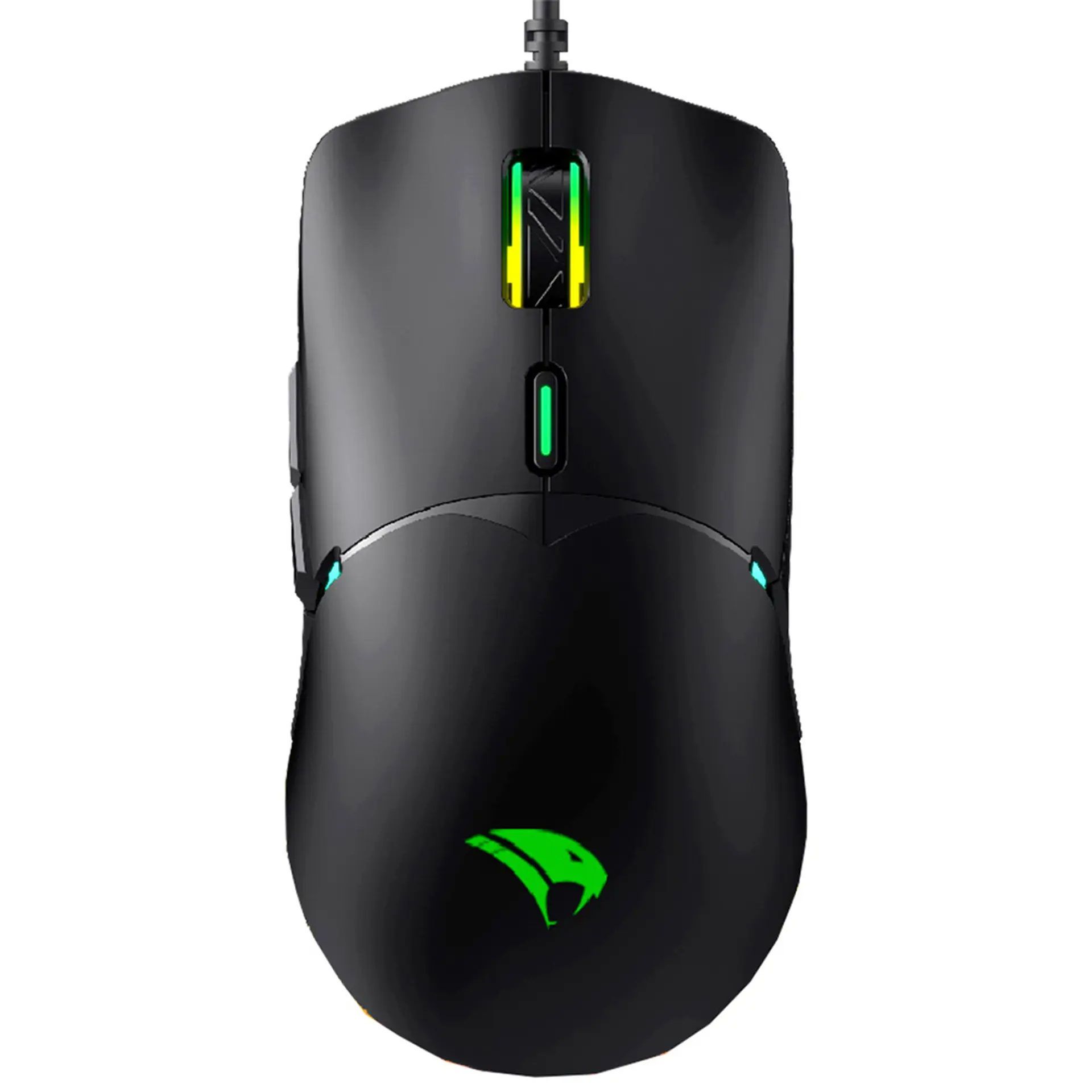 Mouse Gamer com Fio Viper Pro Naja USB Sensor Óptico 6 Botões - Preto/Verde - Bivolt